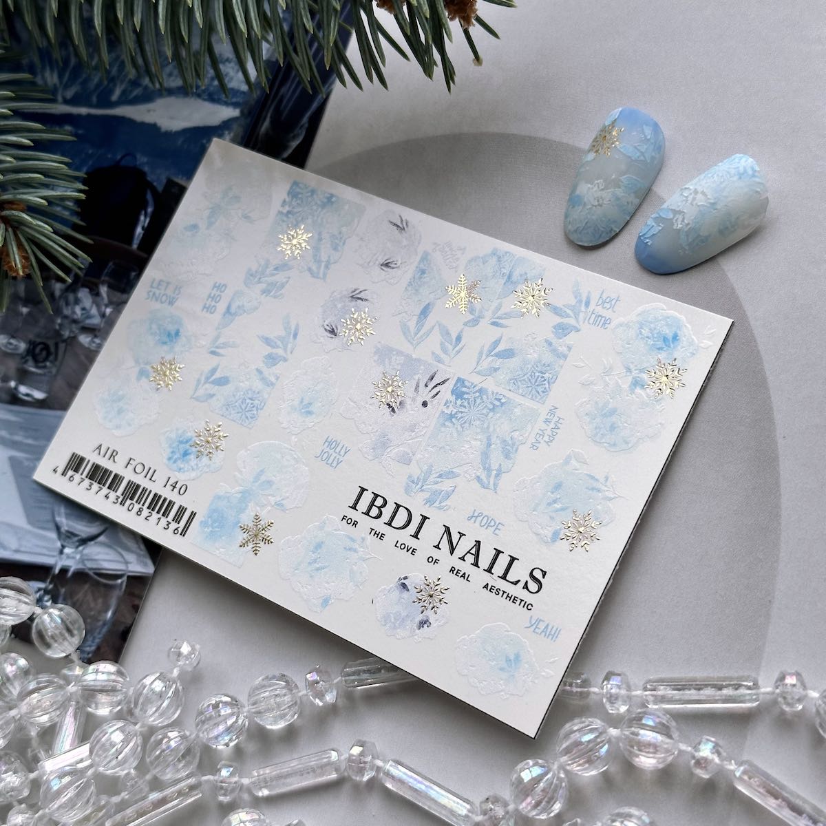 Ibdi Nails Слайдер-дизай Air foil 140