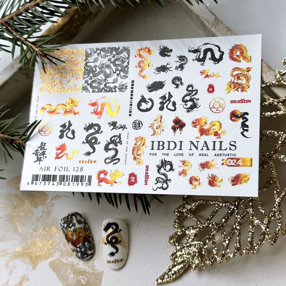 Ibdi Nails слайдер дизай Air foil 128