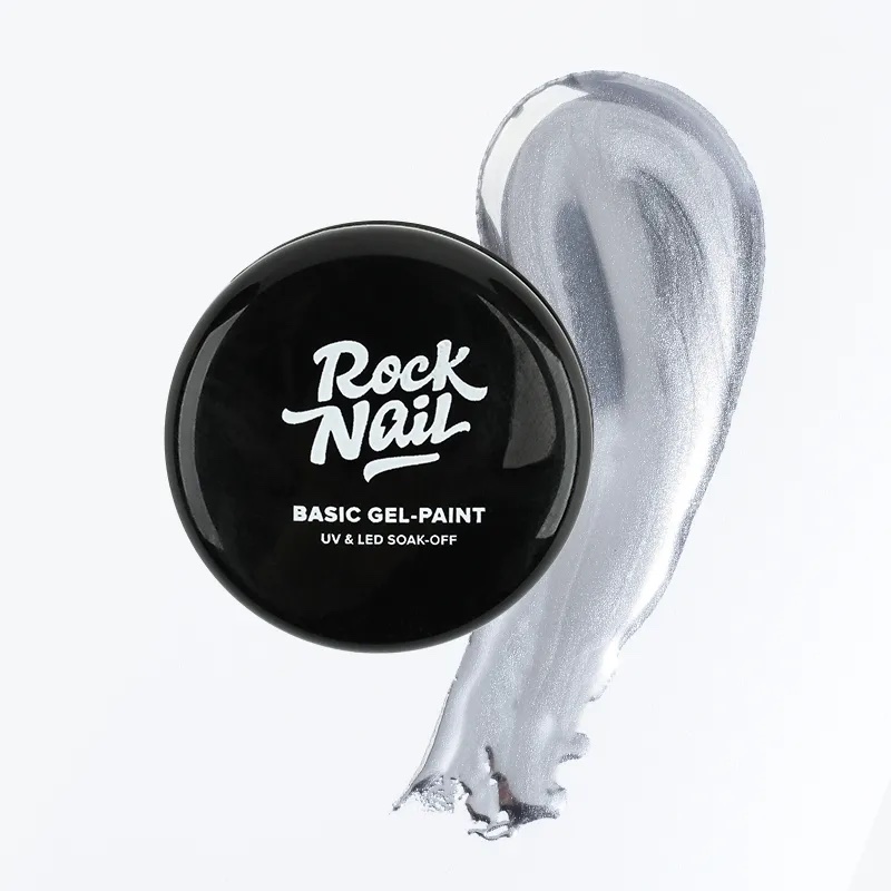 Rock Nail Гель-краска 03 Silver Metal 3г
