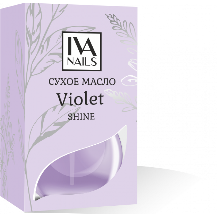 Iva Nails Сухое масло Violet с шиммером 12мл