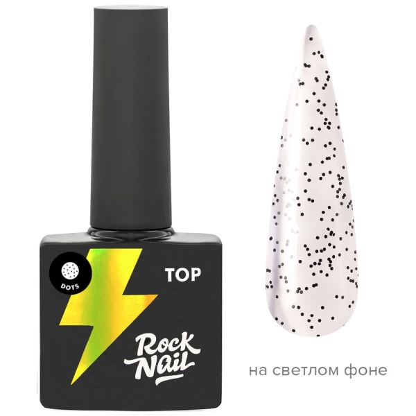 Rock Nail Top No Wipe dots 10ml