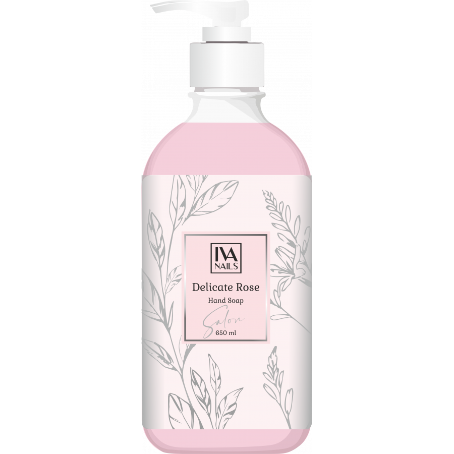 Iva Nails Жидкое мыло Delicate Rose 650ml